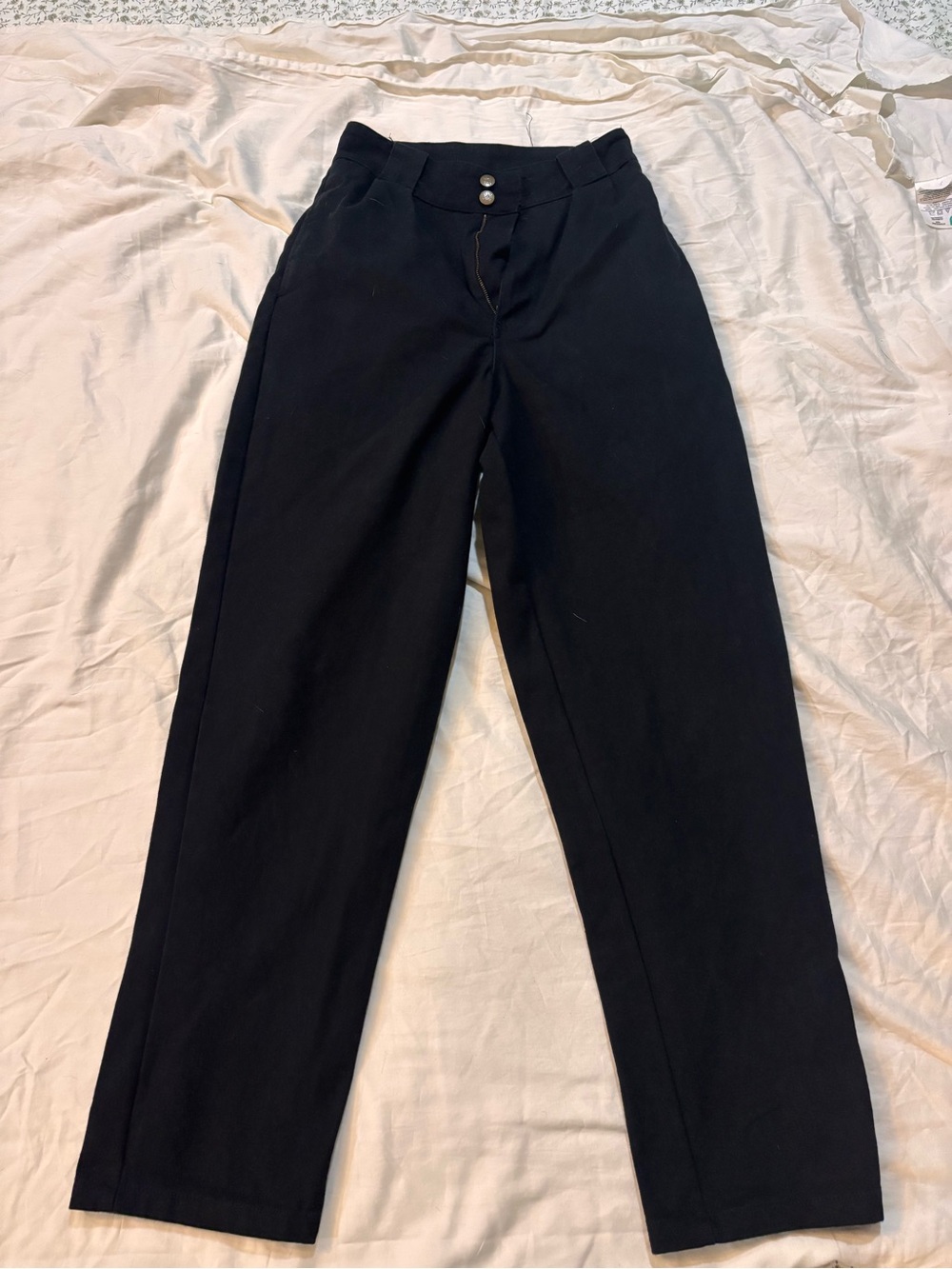 Lucy & Yak Black Wide Leg Trousers W28 L30